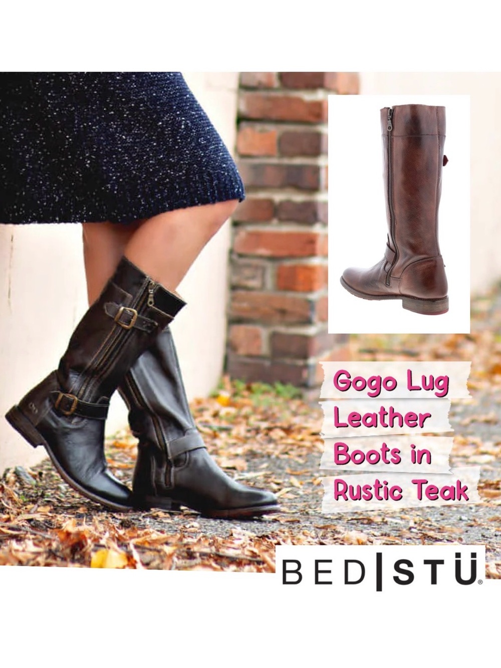 Bed Stu, Gogo Lug Boots, Size 9, Rustic Teak, BRAND NEW with tags! in BOX!